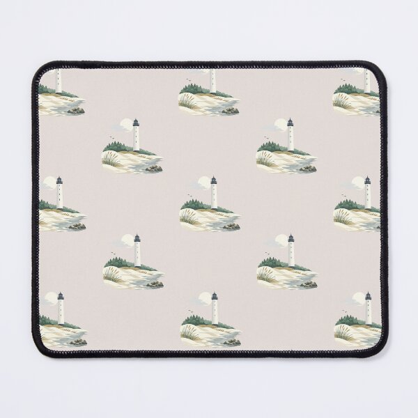 Item preview, Dueodde lighthouse by moonlit sandy shore designed and sold by CreationsBornholm.