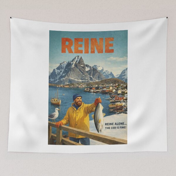 Item preview, Reine Lofoten Moskenesøya Fishing Village and Vestfjorden Norway designed and sold by Aryabek.