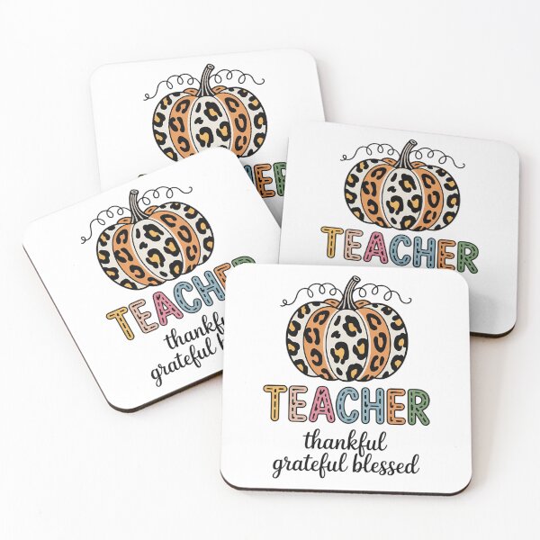 Item preview, Pumpkin Leopard Print Thankful Grateful Blessed Teacher Fall designed and sold by PunkNation-Arts.