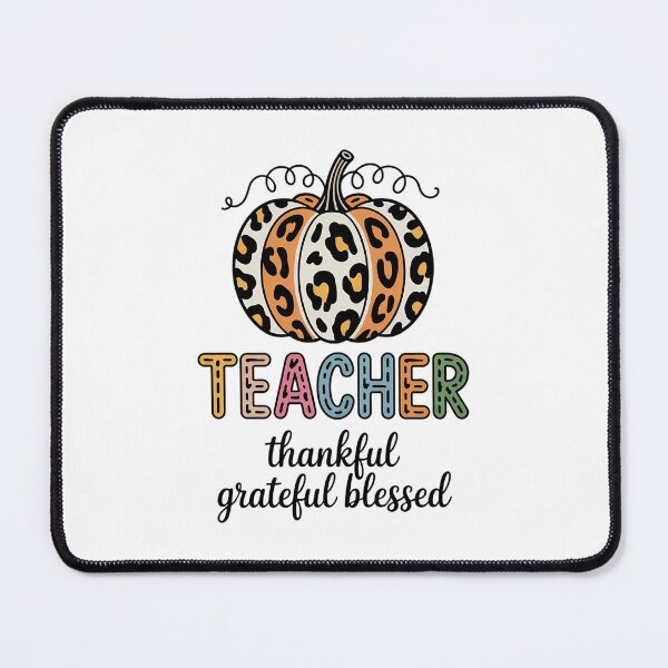 Item preview, Pumpkin Leopard Print Thankful Grateful Blessed Teacher Fall designed and sold by PunkNation-Arts.