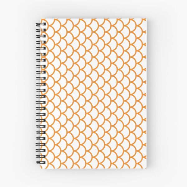 Item preview, White And Orange Fish Scales Pattern designed and sold by pattern-archive.