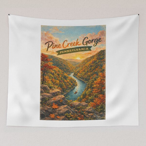 Item preview, Pine Creek Gorge Tioga County Pennsylvania and Pennsylvania Grand Canyon designed and sold by Aryabek.