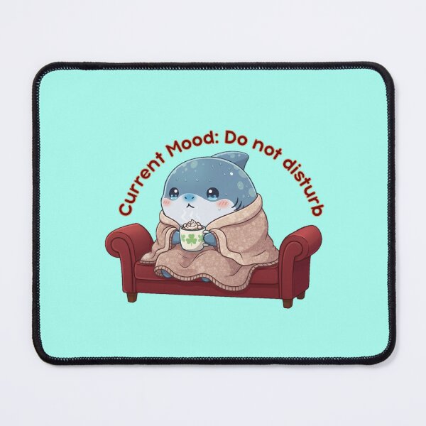 Item preview, Current Mood Do Not Disturb Chibi Shark designed and sold by Nature's Chibis.