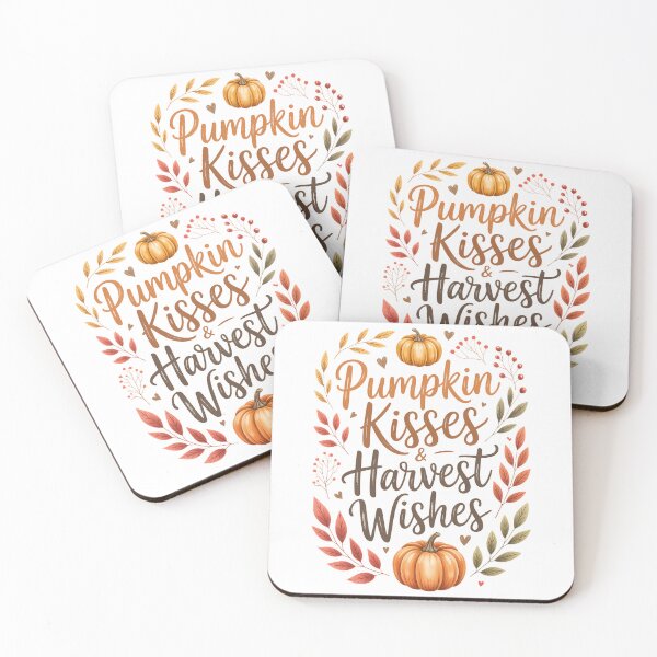 Item preview, Pumpkin Kisses & Harvest Wishes happy thanksgiving designed and sold by Moon-Ape.