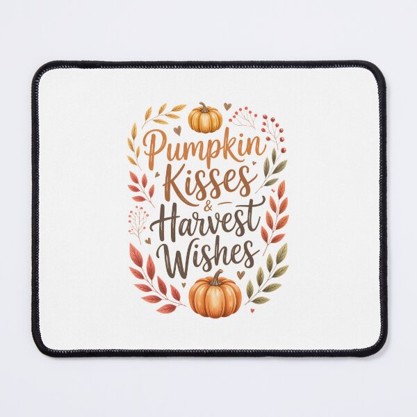 Item preview, Pumpkin Kisses & Harvest Wishes happy thanksgiving designed and sold by Moon-Ape.