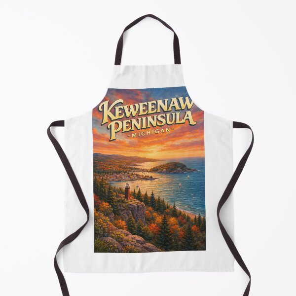 Item preview, Keweenaw Peninsula Lake Superior Copper Harbor and Houghton Michigan designed and sold by Aryabek.