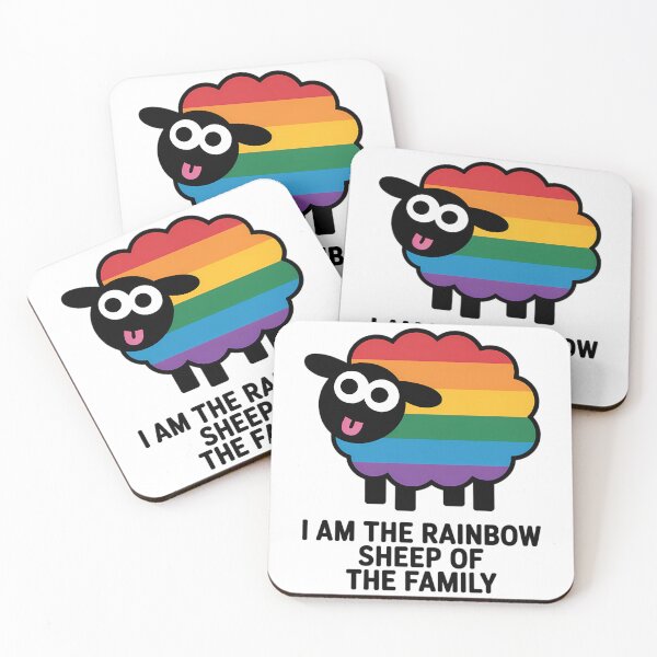 Item preview, Rainbow Sheep I'm The Rainbow Sheep Of The Family Pride Rainbow Pride Ally Gay Parent Pride designed and sold by Moon-Ape.