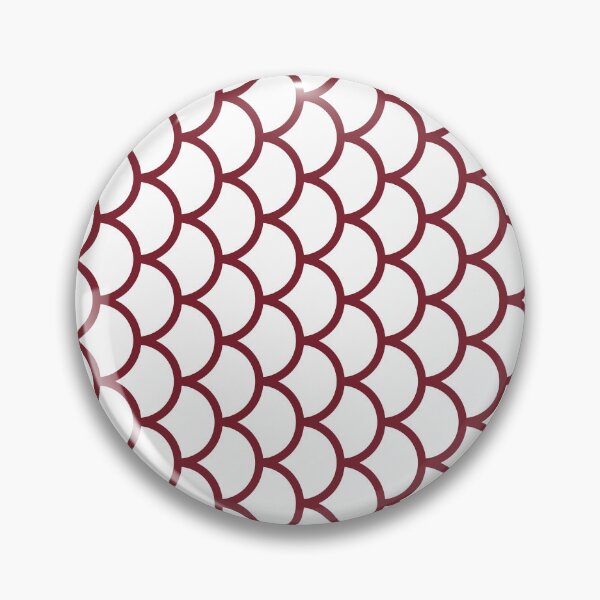Item preview, White And Red Fish Scales Pattern designed and sold by pattern-archive.