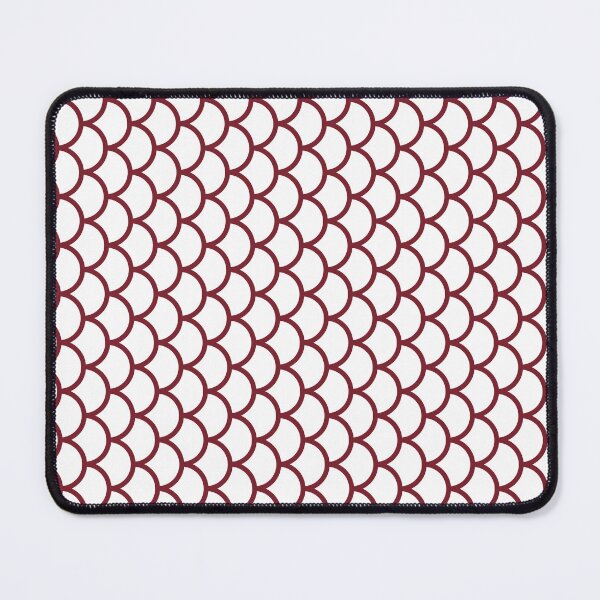 Item preview, White And Red Fish Scales Pattern designed and sold by pattern-archive.