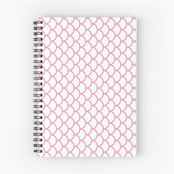 Item preview, White And Rose Fish Scales Pattern designed and sold by pattern-archive.
