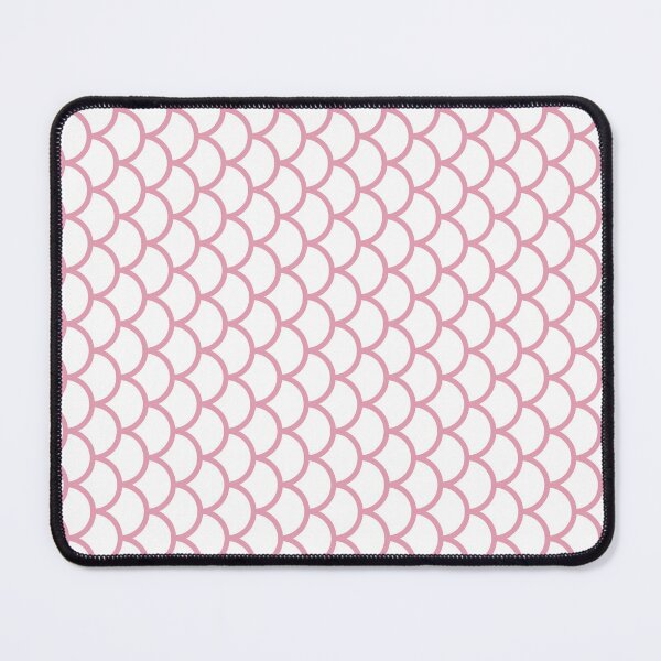 Item preview, White And Rose Fish Scales Pattern designed and sold by pattern-archive.