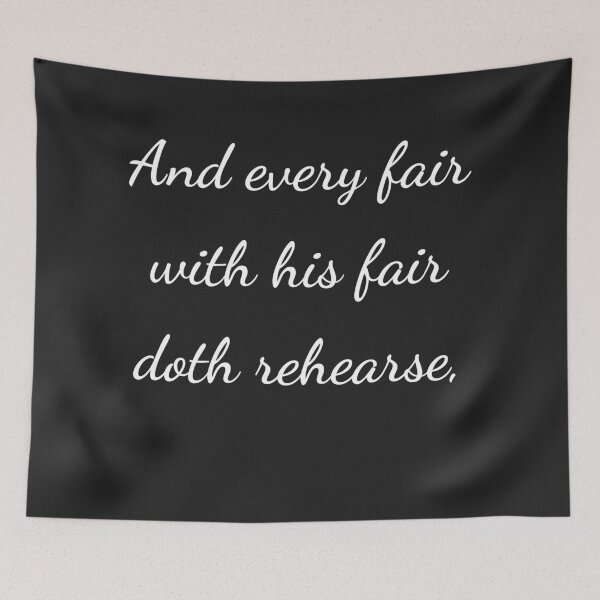 Item preview, "And every fair with his fair doth rehearse," - handwriting white designed and sold by ariksworld.