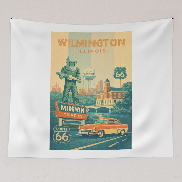 Item preview, Wilmington Illinois Route 66 Kankakee River and Will County Heritage designed and sold by Aryabek.