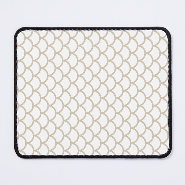 Item preview, White And Sand Fish Scales Pattern designed and sold by pattern-archive.