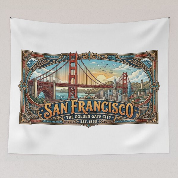 Item preview, THE GOLDEN GATE CITY designed and sold by likbatonboot.