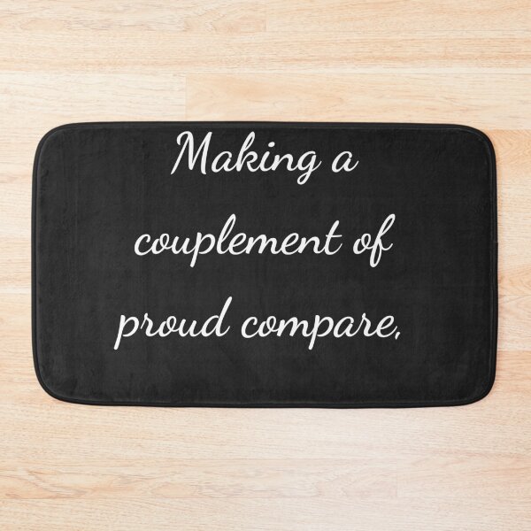 Item preview, "Making a couplement of proud compare," - handwriting white designed and sold by ariksworld.