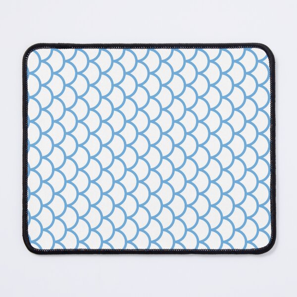 Item preview, White And Silver Fish Scales Pattern designed and sold by pattern-archive.