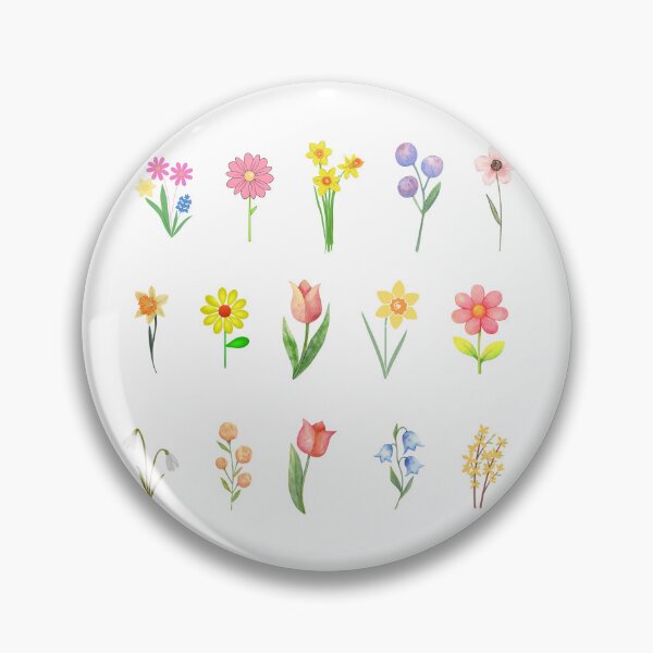 Item preview, Watercolor Wildflowers: Minimalist Spring Garden Collection designed and sold by KrisGraphic45.