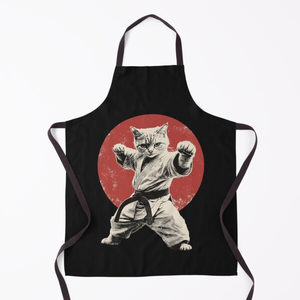 Item preview, Cat Karate Judo Japanese Flag Funny Martial Arts designed and sold by TrantowDangelo.