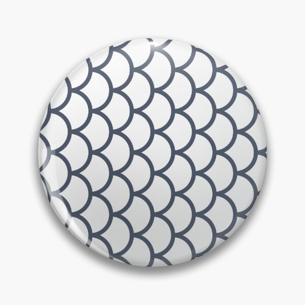 Item preview, White And Slate Fish Scales Pattern designed and sold by pattern-archive.