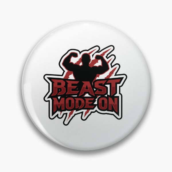 Item preview, Beast Mode On Gym Sticker designed and sold by Printoak.