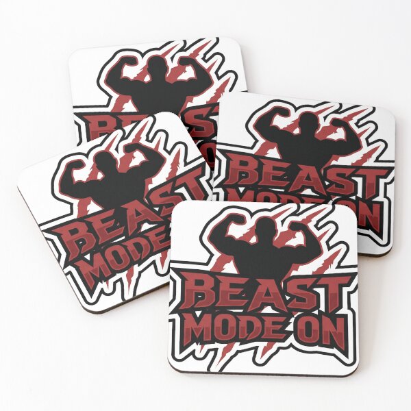 Item preview, Beast Mode On Gym Sticker designed and sold by Printoak.