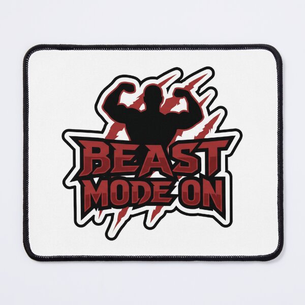 Item preview, Beast Mode On Gym Sticker designed and sold by Printoak.