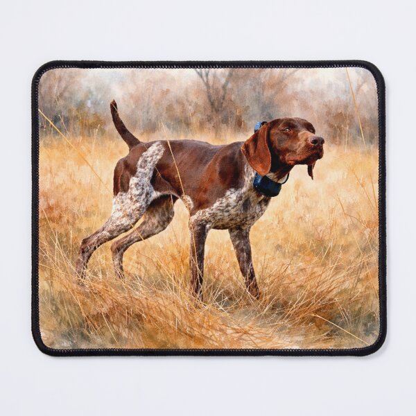 Item preview, On Point in Golden Fields – German Shorthaired Pointer Watercolor Art designed and sold by TammyHunterArt.
