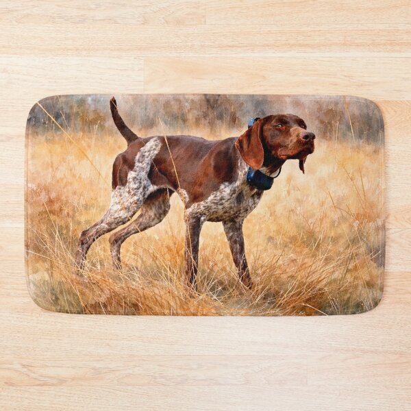Item preview, On Point in Golden Fields – German Shorthaired Pointer Watercolor Art designed and sold by TammyHunterArt.