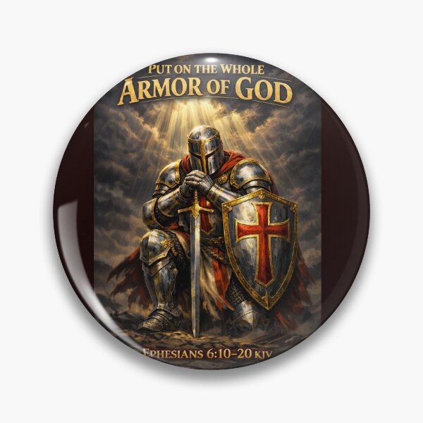 Item preview, Armor of God Knight Ephesians 6:10-20 KJV Christian Faith designed and sold by Browndl3.