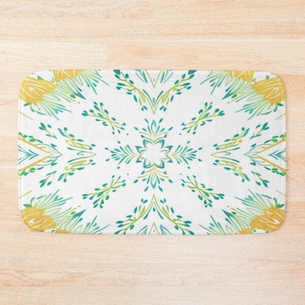 Item preview, Golden Spring Bloom – Soft Floral Kaleidoscope Pattern designed and sold by Colorshow-relax.