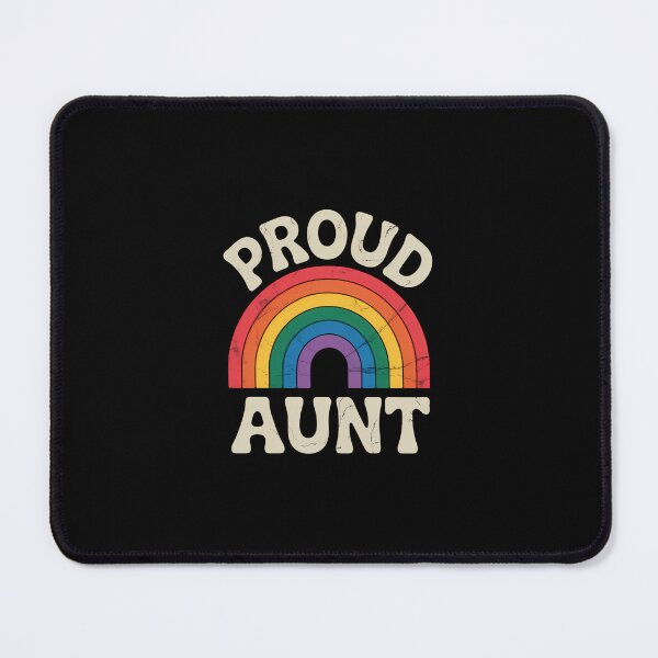 Item preview, LGBTQ Proud Aunt Auntie Gay Pride LGBT Ally Family Rainbow designed and sold by Moon-Ape.