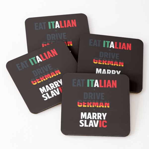 Item preview, Eat Italian • Drive German • Marry Slavic – Premium Streetwear Design designed and sold by FrameFlow.