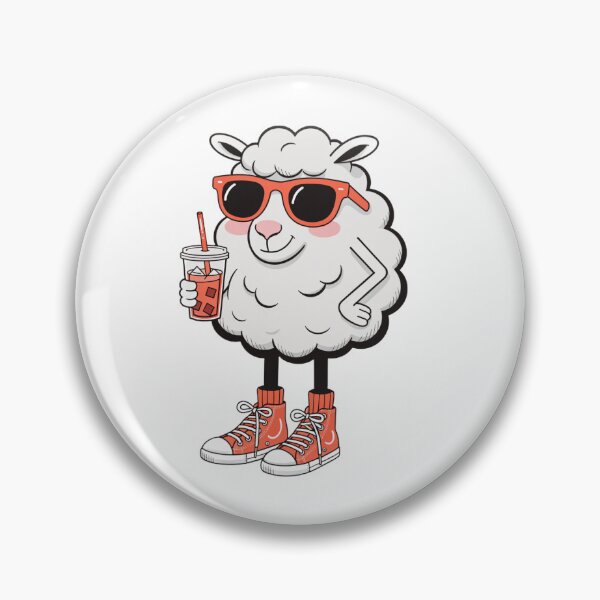 Item preview, Cool Sheep Eid Al Adha Cartoon Funny Sticker designed and sold by Boroj.
