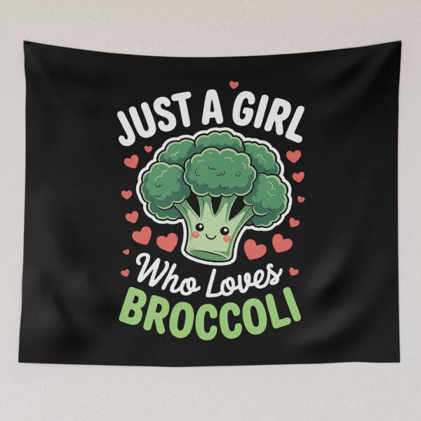 Item preview, Just a Girl Who Loves Broccoli designed and sold by Moon-Ape.