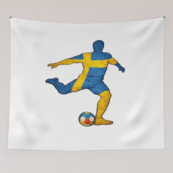 Item preview, Argentina Football Player Soccer Silhouette Argentine Flag  designed and sold by LintonGriffin.