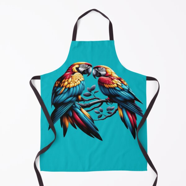 Item preview, Two macaw parrots - a couple flirting on a branch designed and sold by Segasprojects.