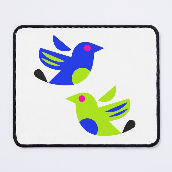 Item preview, Gemini Zodiac – Colorful Twin Birds Design designed and sold by nessie poker.