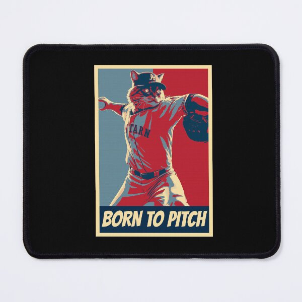 Item preview, Born To Pitch Baseball Cat The Pitcher designed and sold by TrueArtsStore.
