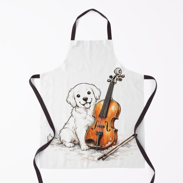Item preview, Cute Puppy Playing Violin Illustration Gift designed and sold by BlairWynne.