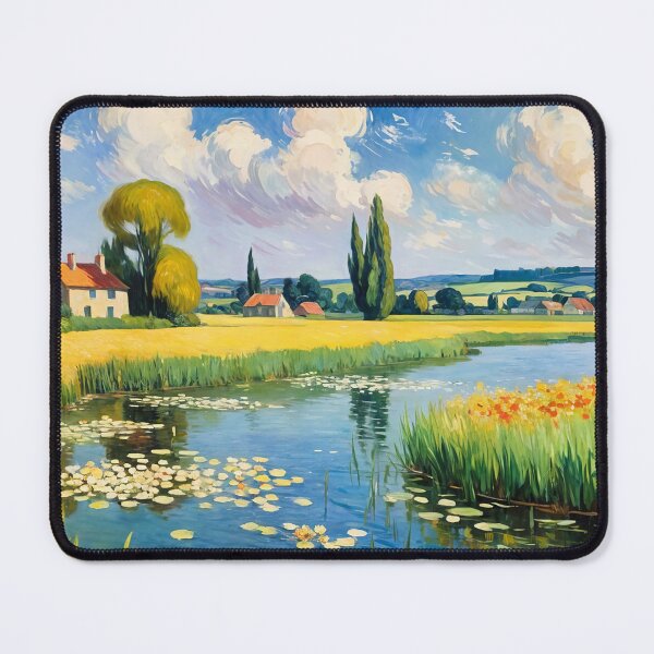 Item preview, Life by a peaceful river designed and sold by Undersea Ai Art.