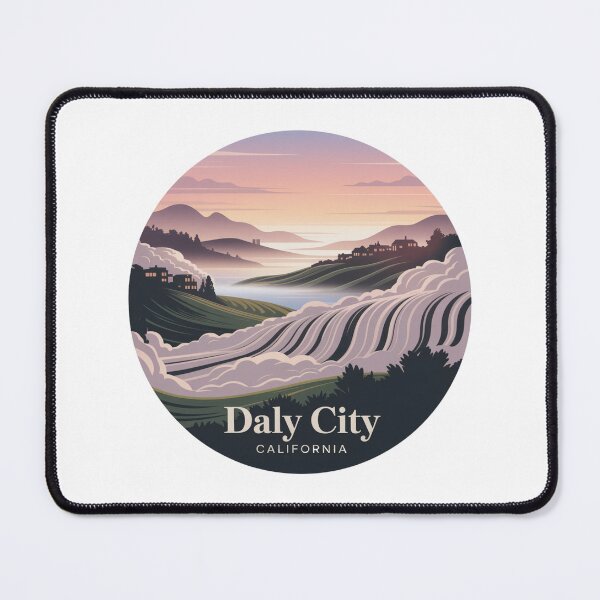 Item preview, Daly City California: Fog Wave Hills  designed and sold by CircinusStore.