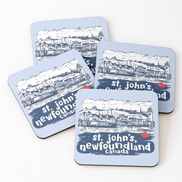 Item preview, St. John's Newfoundland Canada Minimalist Line Art Skyline  designed and sold by HowToCanadian.