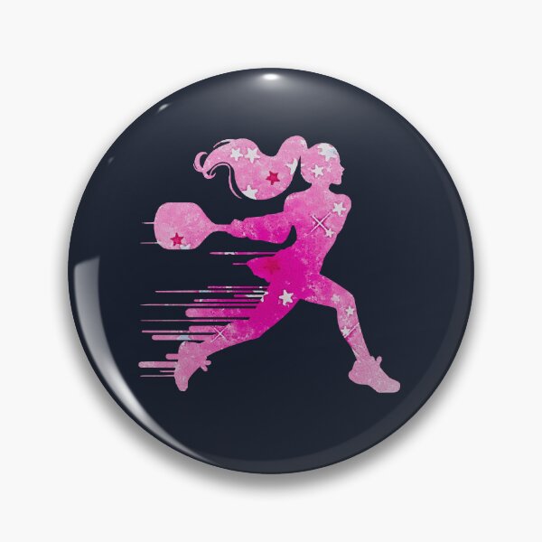 Item preview, Pickleball Star Athlete - Pink Watercolor Starry Silhouette designed and sold by Wennebabs.