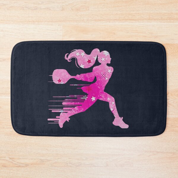 Item preview, Pickleball Star Athlete - Pink Watercolor Starry Silhouette designed and sold by Wennebabs.