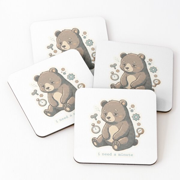 Item preview, Need A Minute Bear designed and sold by Imaginarium of Chaos falcon88 .
