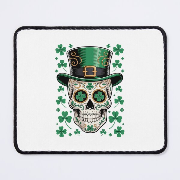 Item preview, Irish Skull Shamrock Leprechaun Ireland St Patricks Day designed and sold by Moon-Ape.