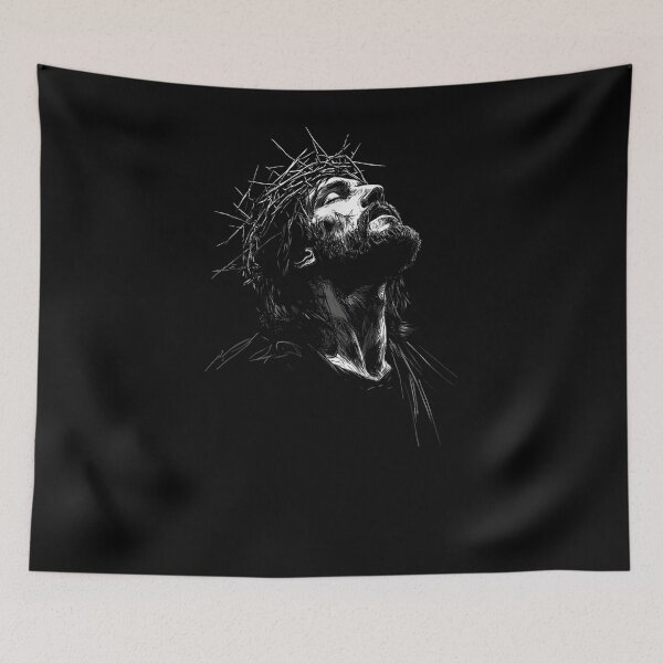 Item preview, Jesus Crown of Thorns Shirt Christian Faith Religious Sketch Art Savior Graphic designed and sold by alber-garnell.