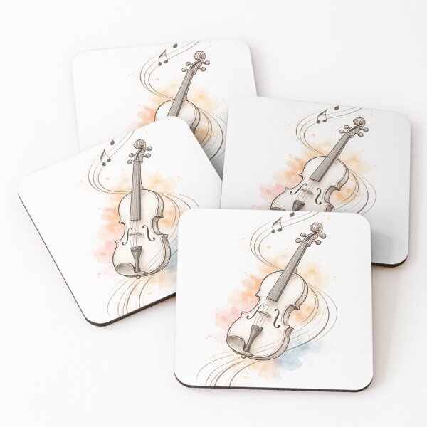Item preview, Minimal Violin Music Flow Aesthetic Art Print designed and sold by BlairWynne.