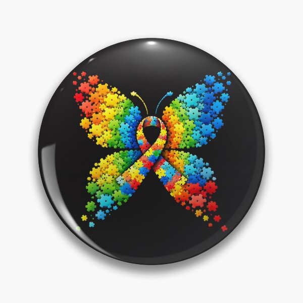 Item preview, Women's Autism Awareness Butterfly Colorful Graphic designed and sold by HermanCharlotte.
